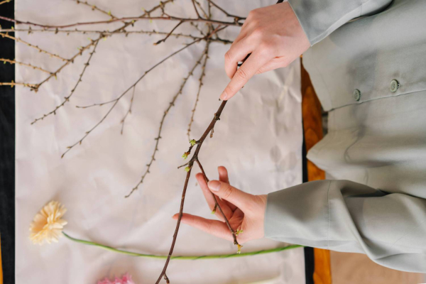 IKEBANA PARA CELEBRAR O VERÃO