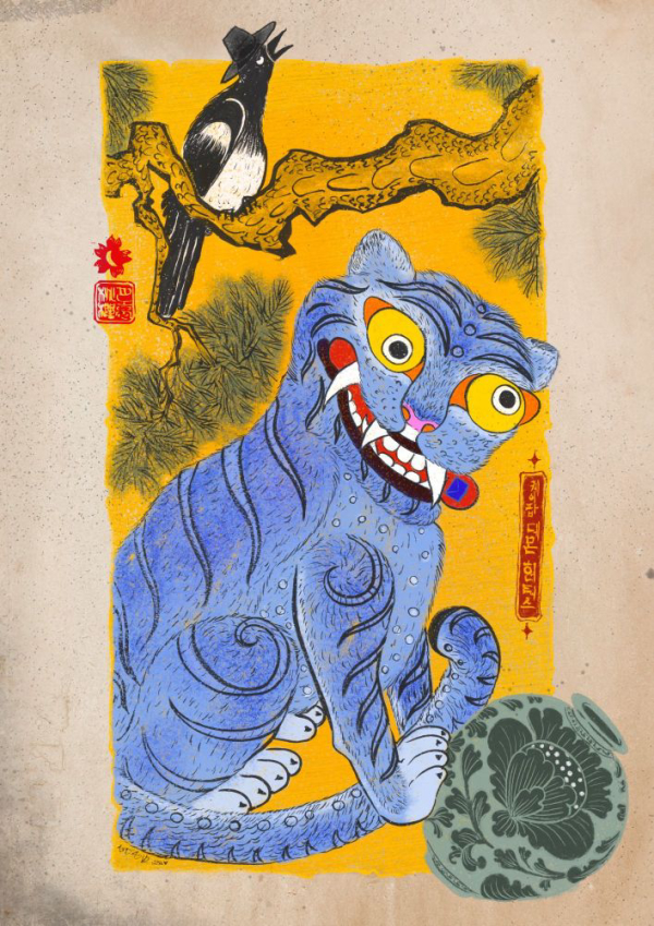 Pintura de Amuleto Coreano 
